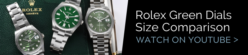 Rolex Green Dials Size Comparison