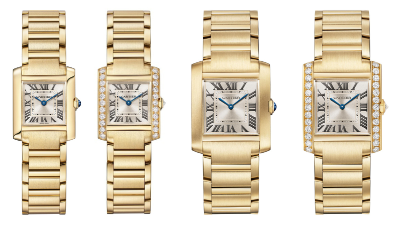 2023 Cartier Tank Francaise Yellow Gold Models