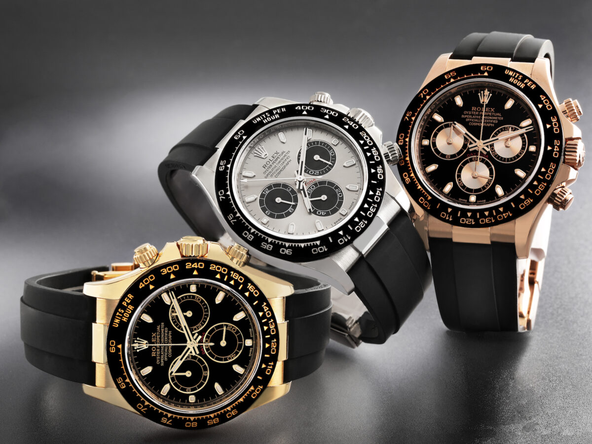 Rolex Daytona Yellow Gold, White Gold and Everose Gold Oysterflex Watches