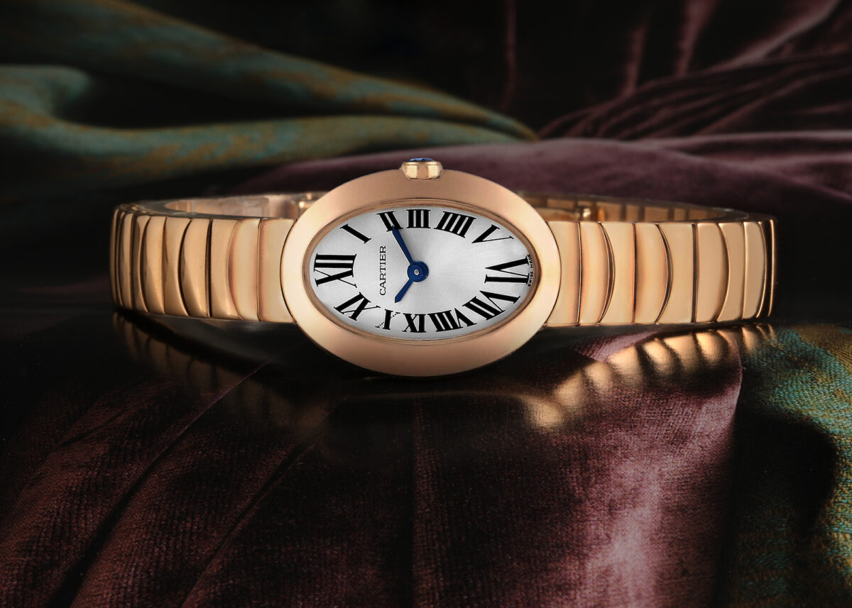Cartier Baignoire Mini 18K Rose Gold Ladies Watch W8000015