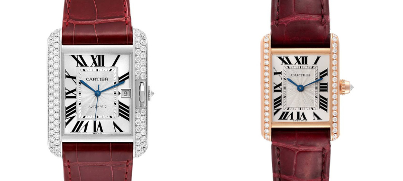 Cartier Tank Anglaise and Tank Louis Rose Gold