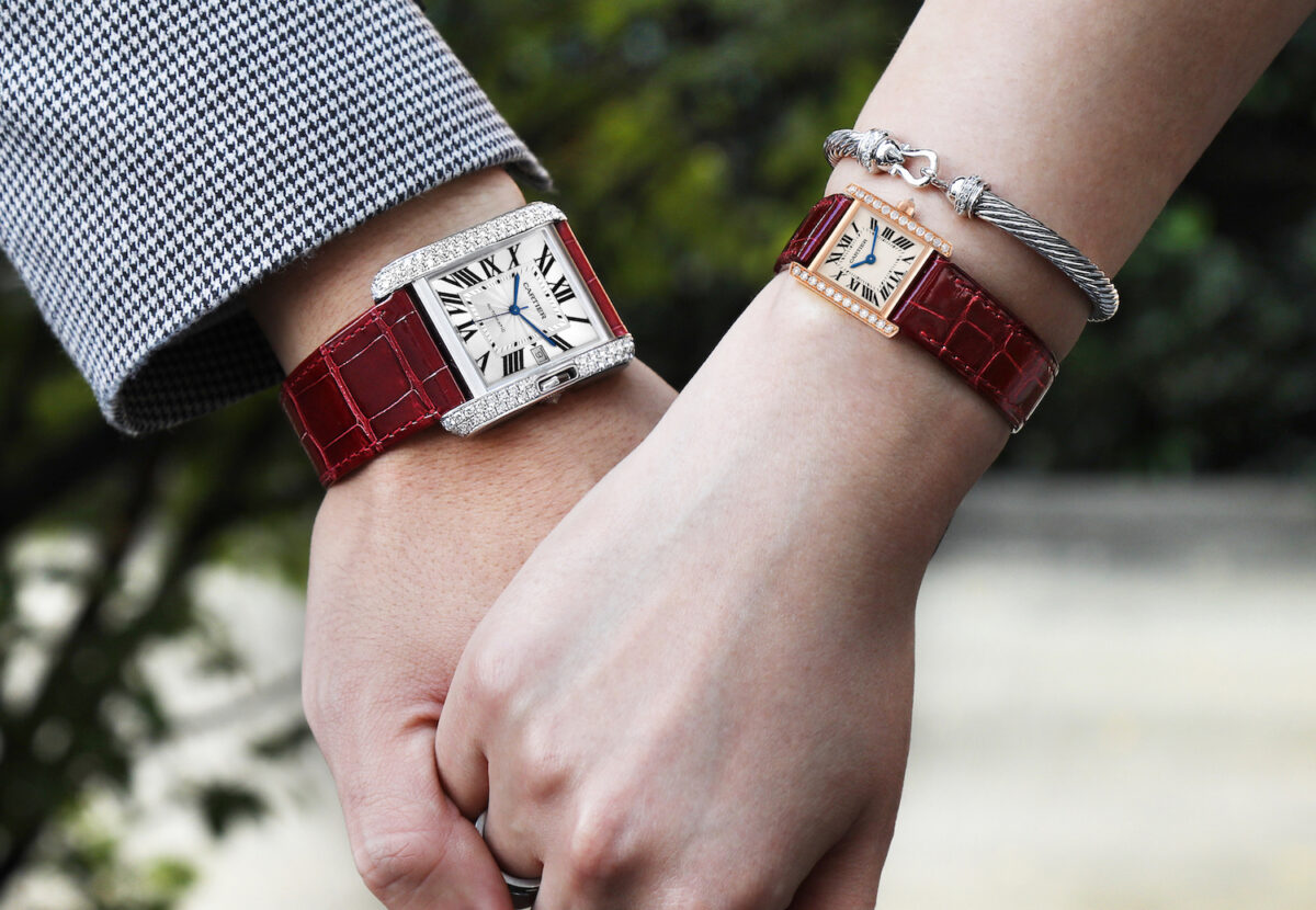 Cartier Tank Anglaise and Tank Louis Rose Gold