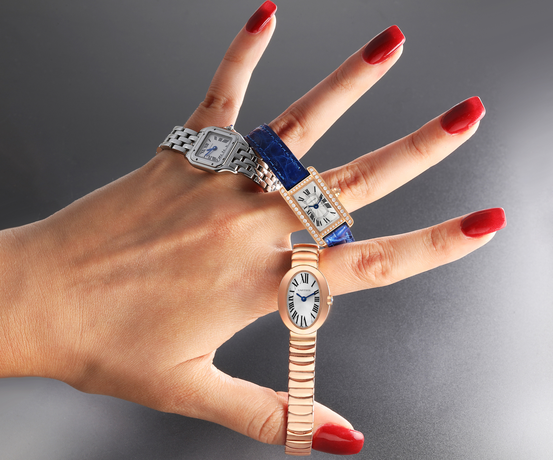 Mini Luxury Watches for Ladies - Cartier Tank Americaine, Baignoire, and Panthere