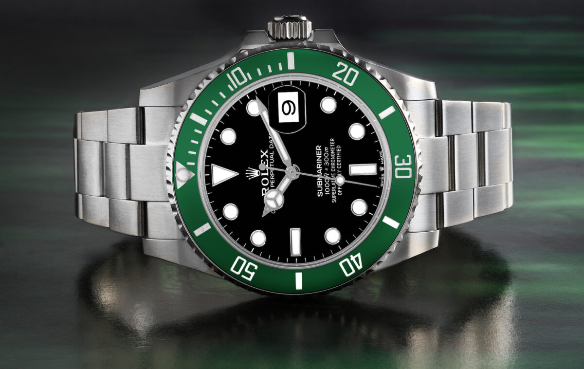 Rolex Submariner Kermit Green Ceramic Bezel Mens Watch 126610