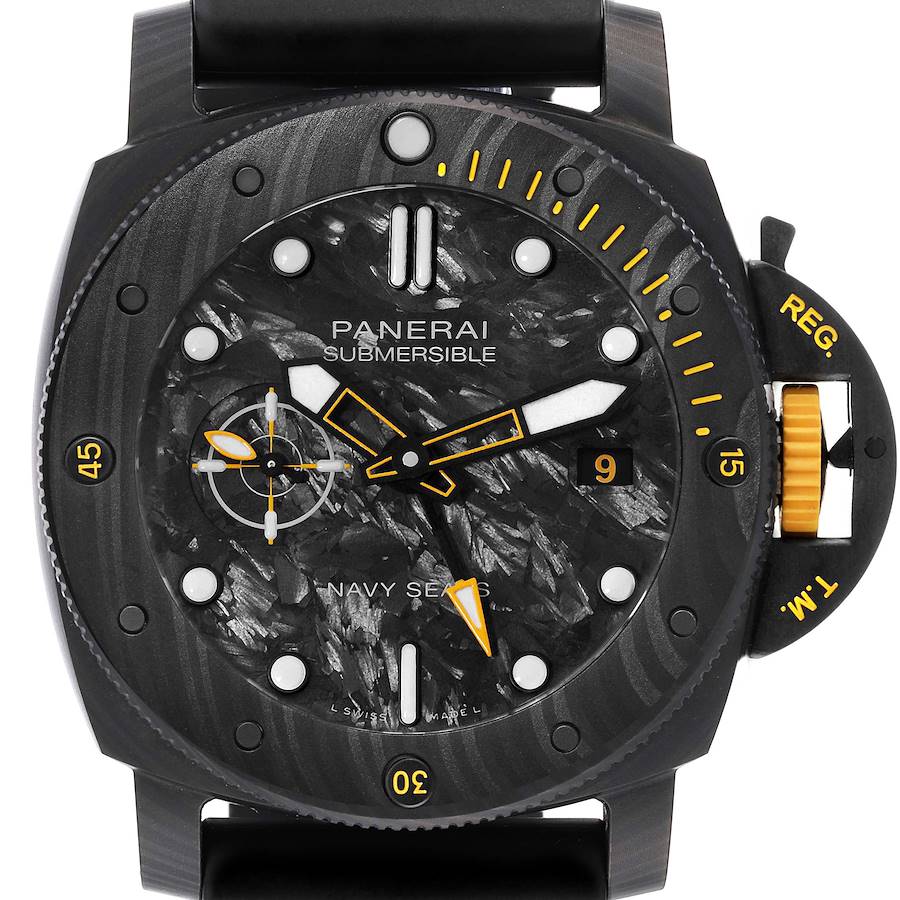 Panerai Submersible GMT Navy Seals Carbotech Mens Watch PAM01324 