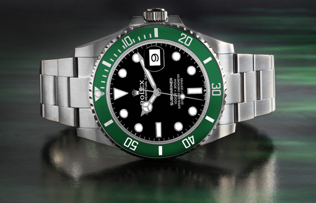 Rolex Submariner Kermit Green Ceramic Bezel Steel Mens Watch 126610