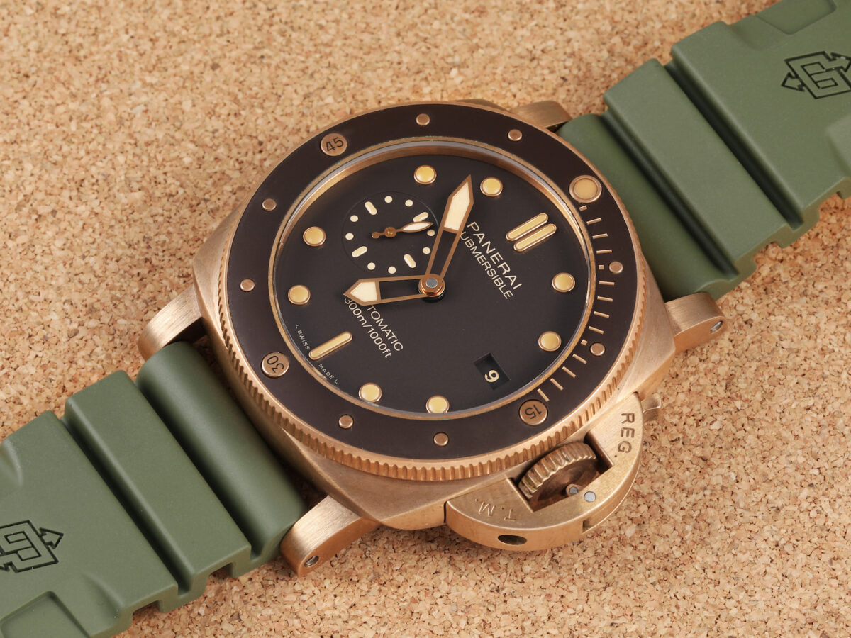Bronze Sports Watches - Panerai Luminor Submersible 47mm Bronze Mens Watch PAM00968