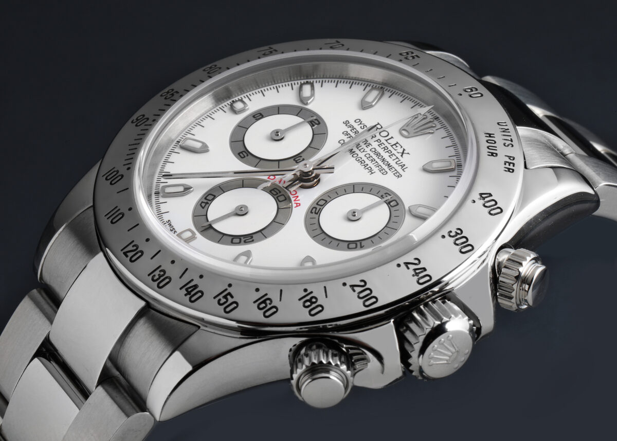 Rolex Daytona White Dial Chronograph Steel Mens Watch 116520