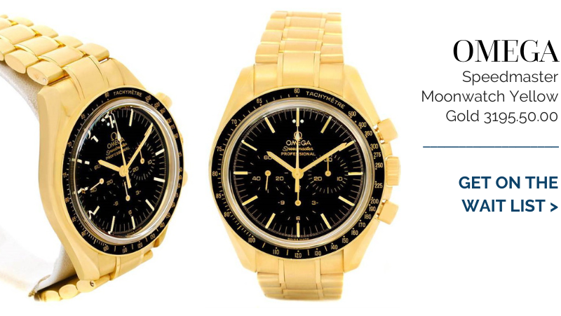 Omega Speedmaster Moonwatch 18K Yellow Gold Watch 3195.50.00