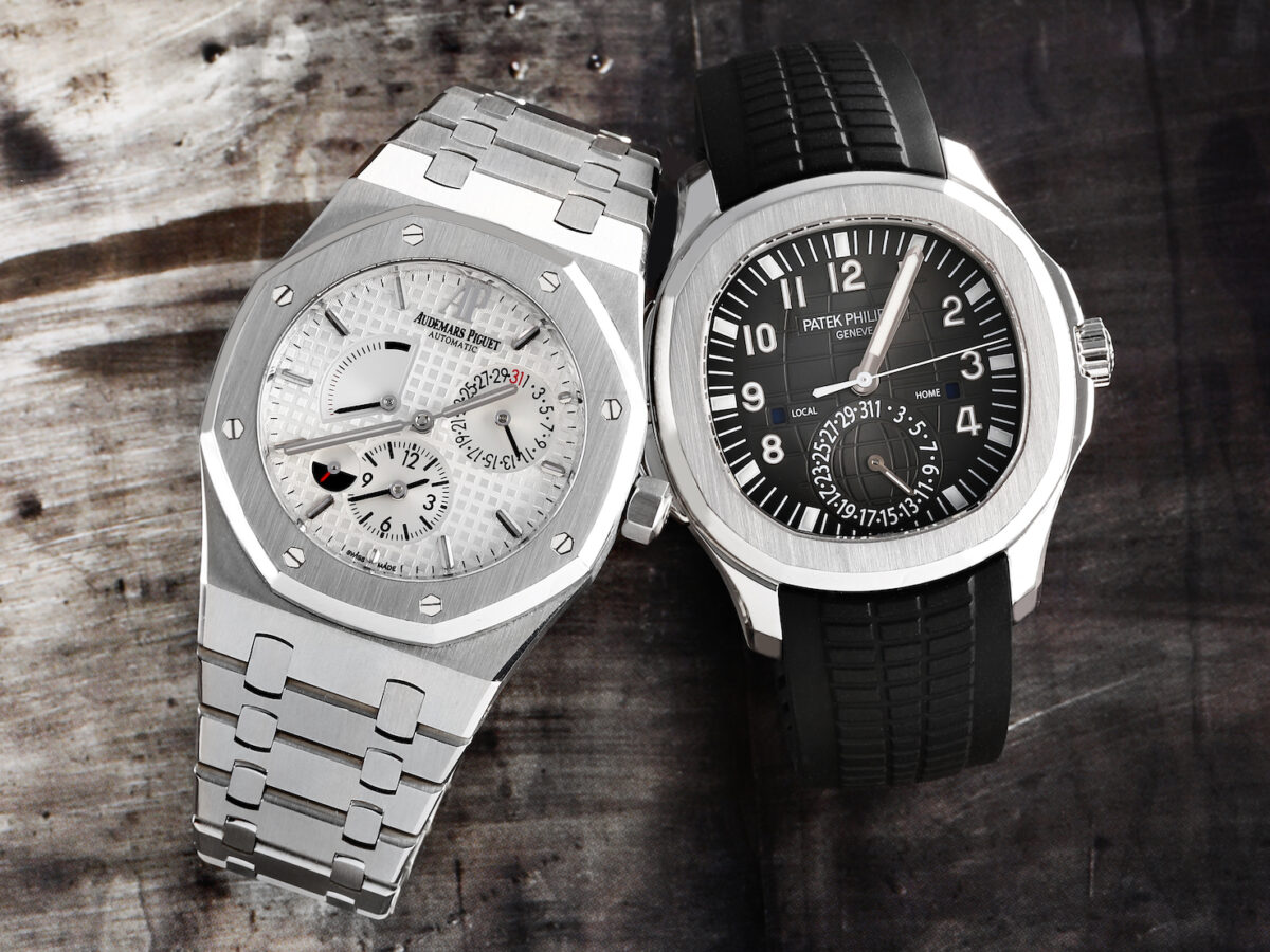 5 Best Dual Time Watches - Audemars Piguet Royal Oak and Patek Philippe Aquanaut