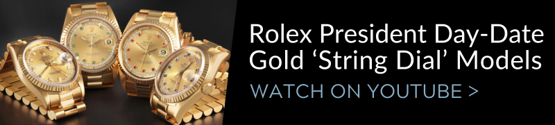 Rolex President Day-Date Gold ‘String Dial’ Models