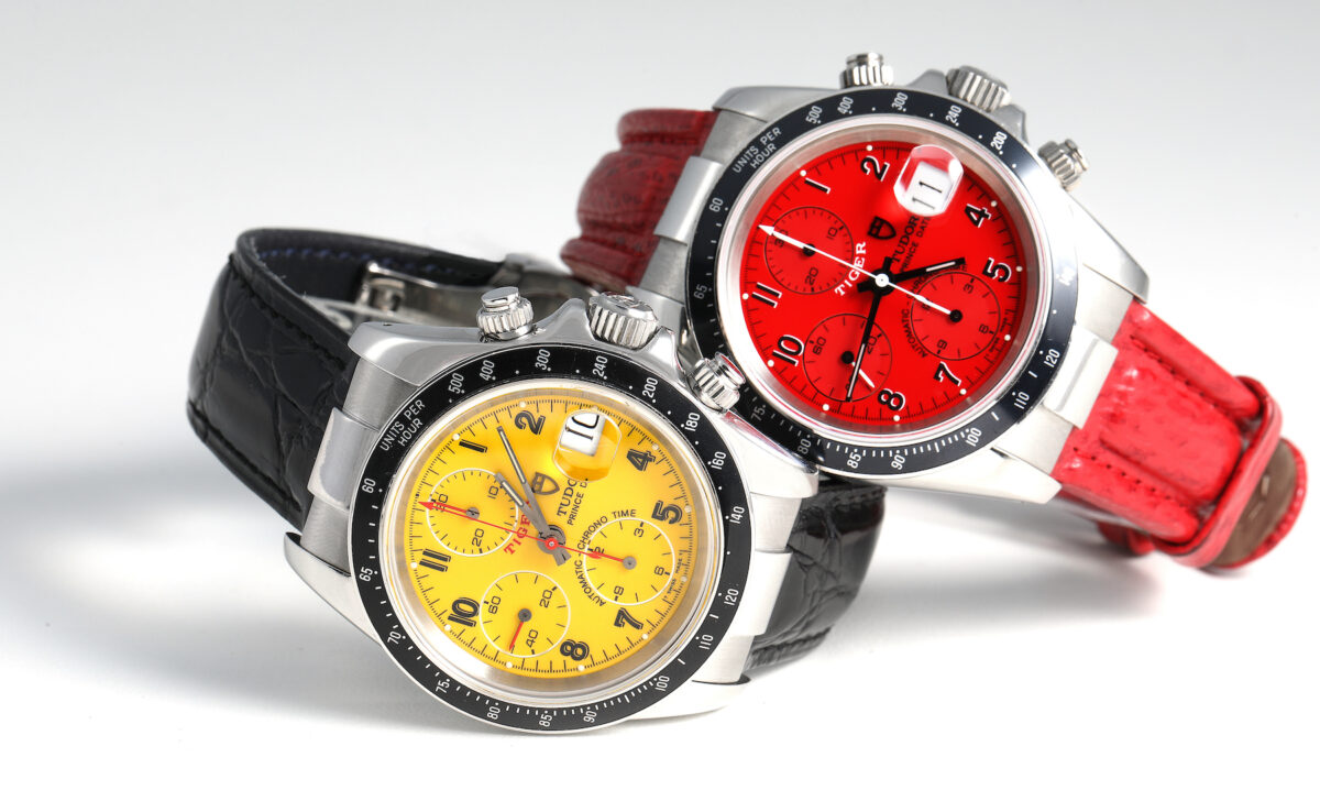 Tudor Tiger Prince Chronographs 79260 Yellow and 79280 Red Dials