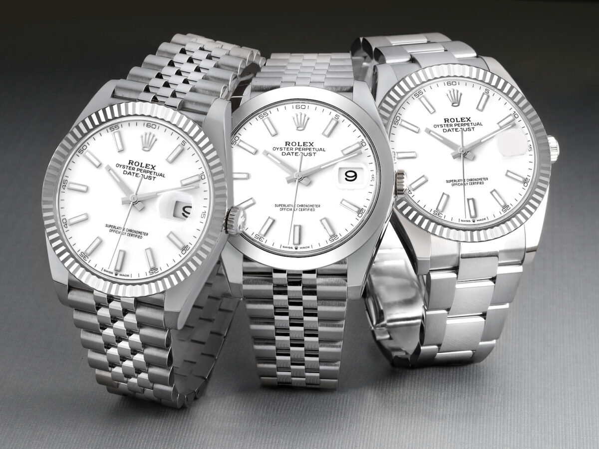 Rolex Datejust 41 Steel White Gold White Dial Watches