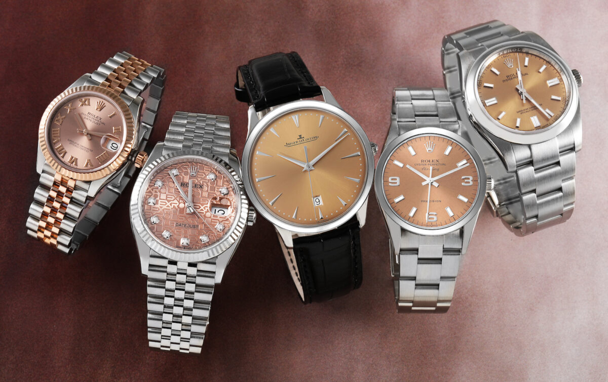 Rolex Lady-Datejust, Rolex Datejust 36, Jaeger LeCoultre Master Control Ultra Thin, Rolex Air-King, and Rolex Oyster Perpetual