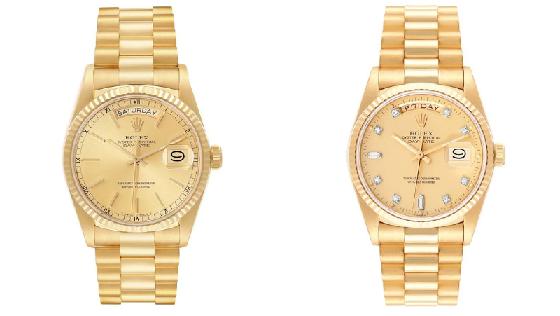 Rolex President Day-Date 18038 Yellow Gold Watches
