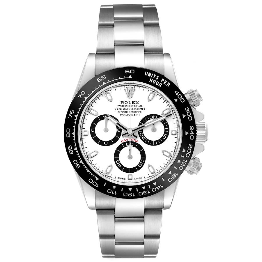 Rolex Daytona Ceramic Bezel White Panda Dial Steel Watch 116500