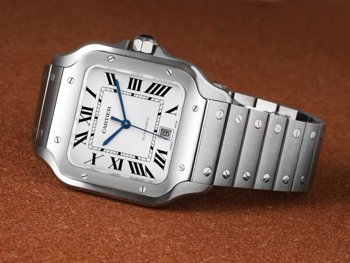 Best Steel White Dial Watches - Santos de Cartier