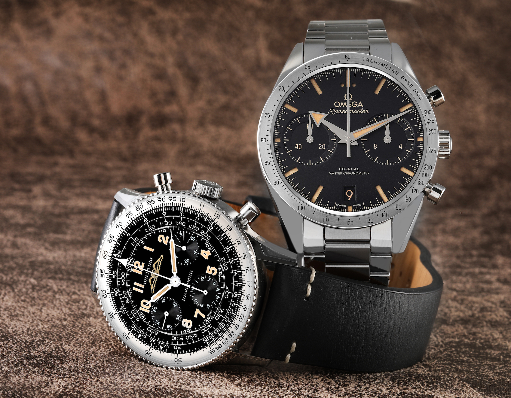 Best Vintage Watch Re-Editions - Omega Speedmaster 57 and Breitling 806