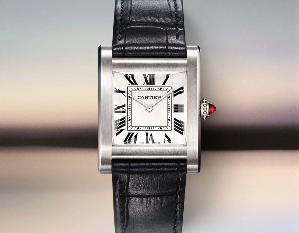 Cartier Tank Normale Steel Watch