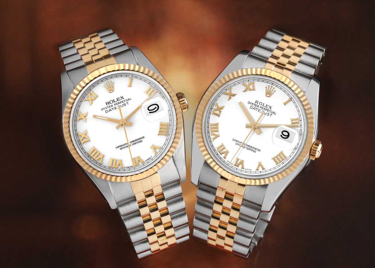 Rolex Datejust 36 Steel Yellow Gold Roman Dial Watches