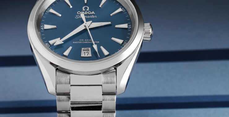 The Omega Watches of Cillian Murphy - Omega Aqua Terra Shades Blue Dial