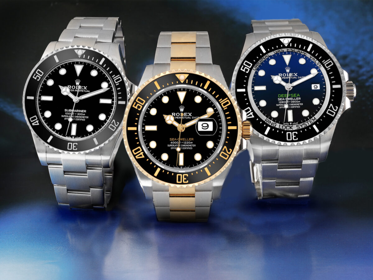 Rolex Dive Watches = Submariner, Seadweller, Seadweller Deepsea