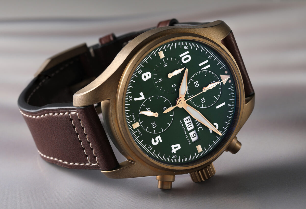 IWC Pilot Chronograph Spitfire Bronze Mens Watch IW387902