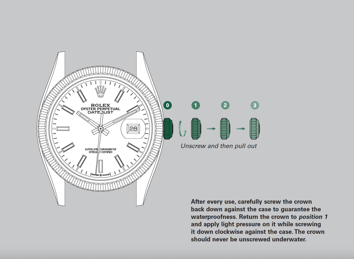 how to set a rolex gmt