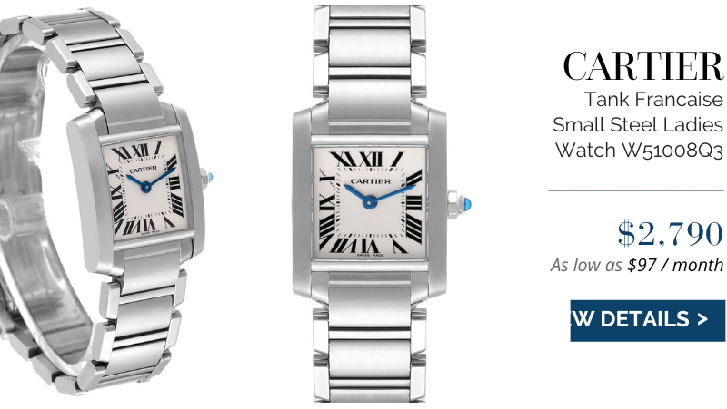 Cartier Tank Francaise Small Steel Ladies Watch W51008Q3