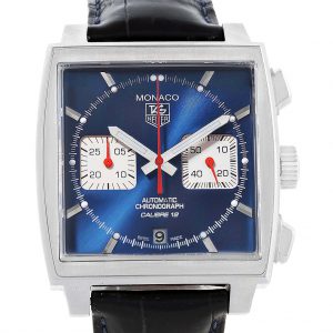 Tag Heuer Monaco Calibre 12 Blue Dial Chronograph Mens Watch