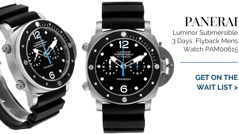 Panerai Luminor Submersible 3 Days Chrono Flyback Mens Watch PAM00615