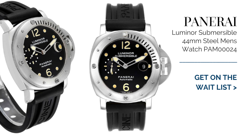 Panerai Luminor Submersible 44mm Steel Mens Watch PAM00024