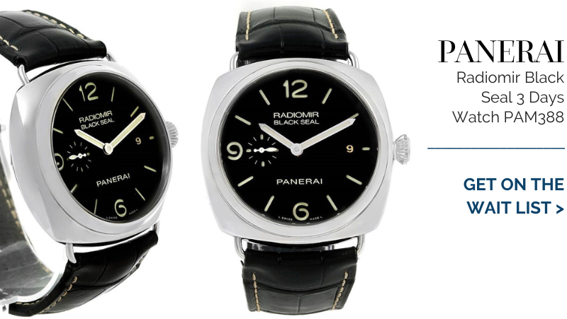 Panerai Radiomir Black Seal 3 days Watch PAM388