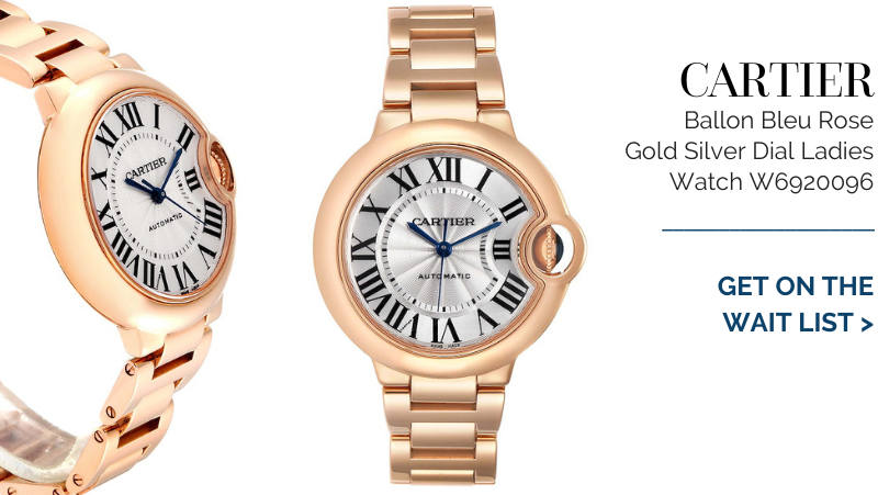 Cartier Ballon Bleu Rose Gold Silver Dial Ladies Watch W6920096