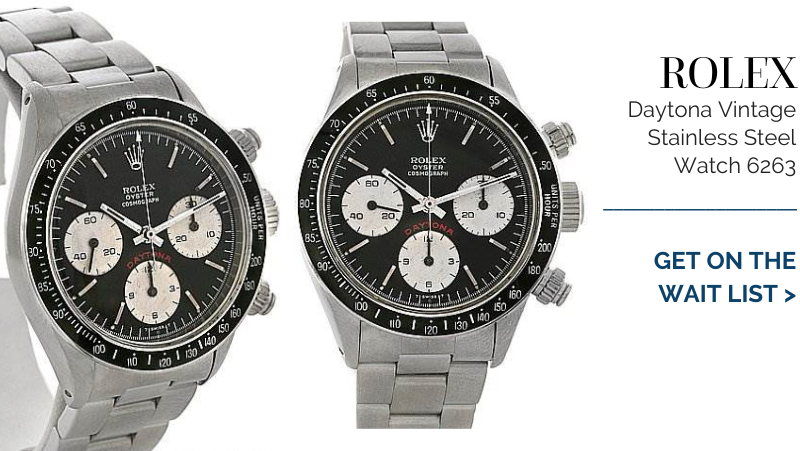 Rolex Cosmograph Daytona Vintage Stainless Steel Watch 6263