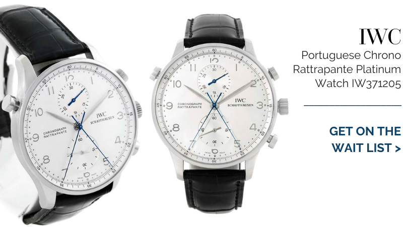 IWC Portuguese Chrono Rattrapante Platinum Limited 250 Watch IW371205