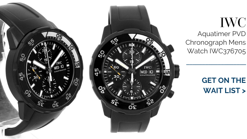 IWC Aquatimer PVD Special Edition Chronograph Mens Watch IWC376705