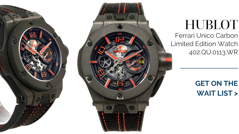 Hublot Ferrari Unico Carbon Limited Edition Mens Watch 402.QU.0113.WR