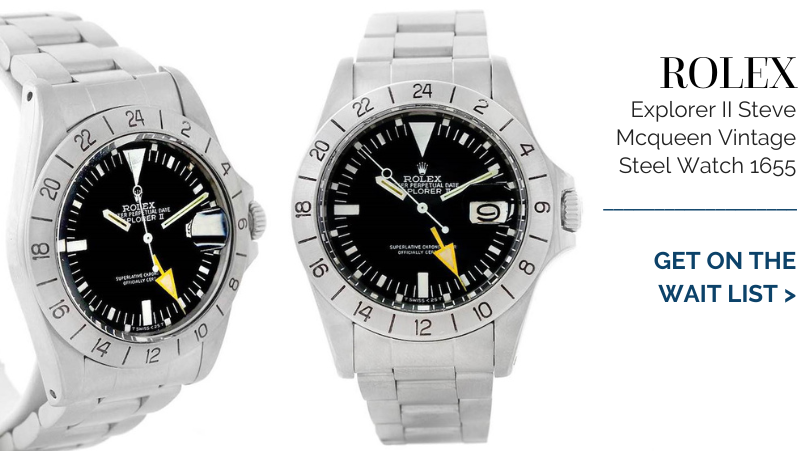 Rolex Explorer II Steve Mcqueen Vintage Steel Watch 1655