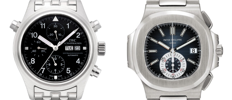 Patek Philippe Nautilus Ref. 5980 and IWC Der Doppelchronograph 