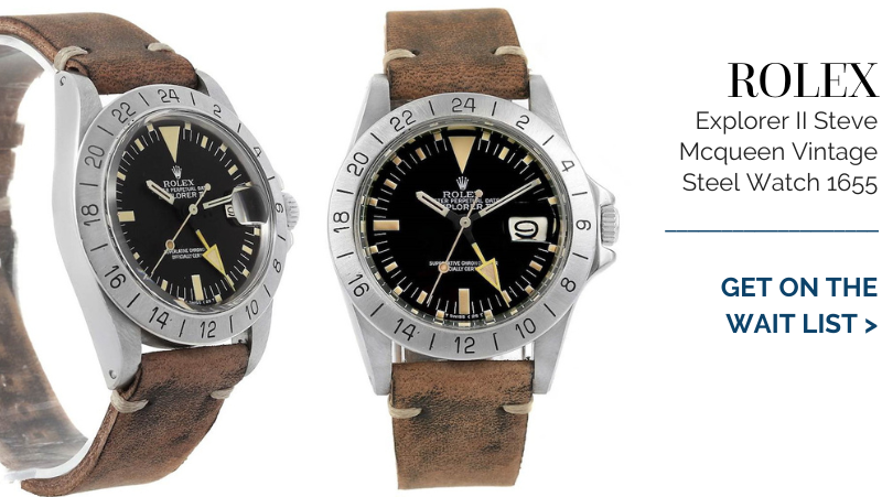 Rolex Explorer II Steve Mcqueen Vintage Steel Watch 1655