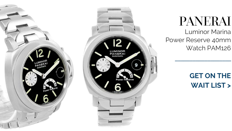 Panerai Luminor Marina Automatic Power Reserve 40mm Watch PAM126