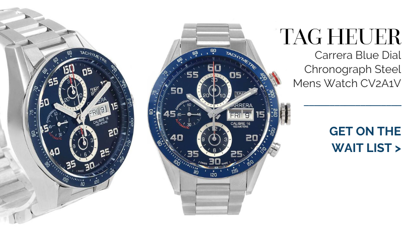 Tag Heuer Carrera Blue Dial Chronograph Steel Mens Watch CV2A1V