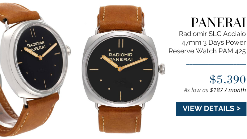 Panerai Radiomir SLC Acciaio 47mm 3 Days Power Reserve Watch PAM00425 