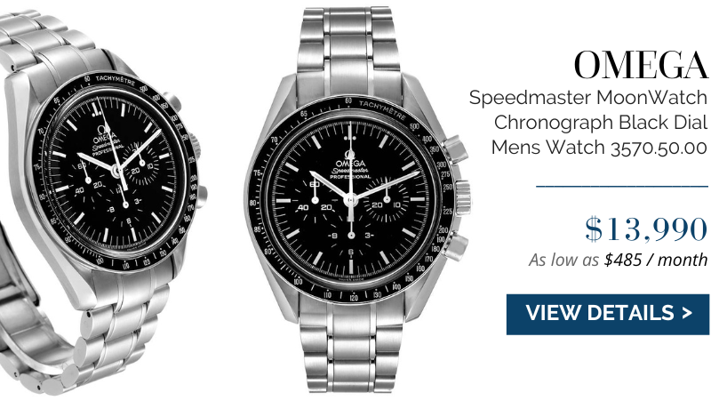 Omega Speedmaster MoonWatch Chronograph Black Dial Mens Watch 3570.50.00