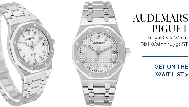 Audemars Piguet Royal Oak White Dial Steel Mens Watch 14790ST 