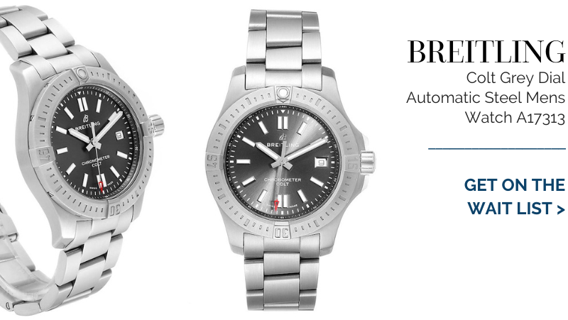 Breitling Colt Grey Dial Automatic Steel Mens Watch A17313