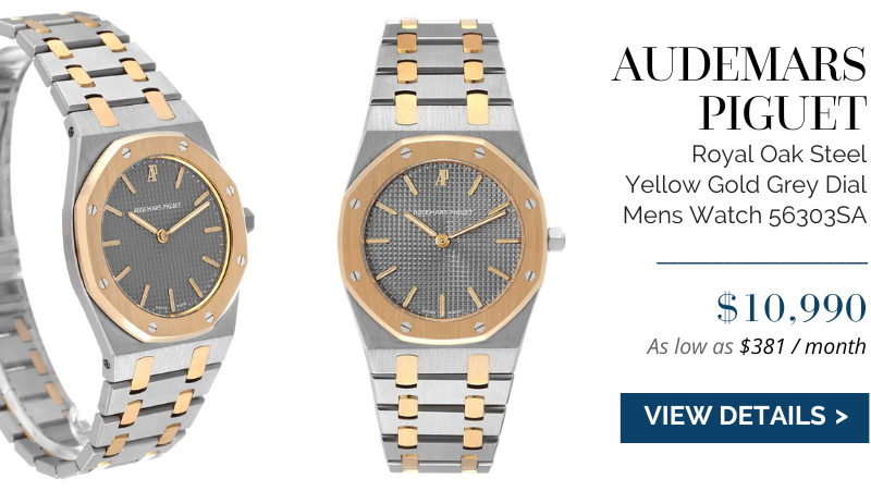 Audemars Piguet Royal Oak Steel Yellow Gold Grey Dial Mens Watch 56303SA