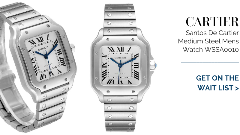 Cartier Santos De Cartier Medium Steel Mens Watch WSSA0010 