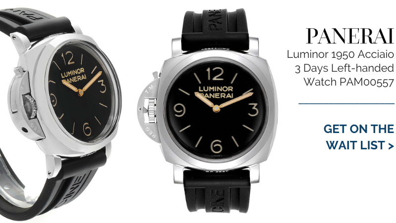 Panerai Luminor 1950 Acciaio 47mm 3 Days Left-handed Watch PAM00557